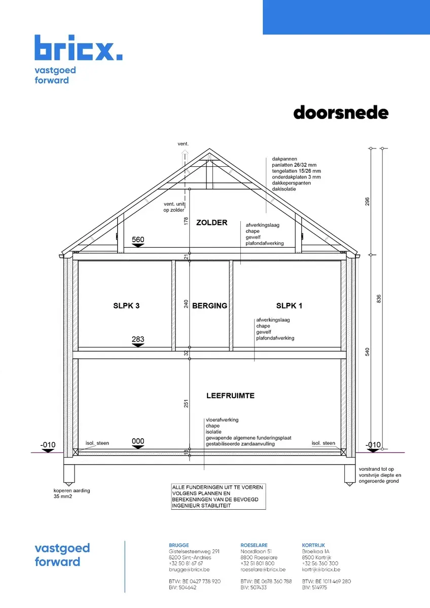 Energiezuinige nieuwbouwwoningen nabij het centrum - 6% BTW mogelijk - Kuurne