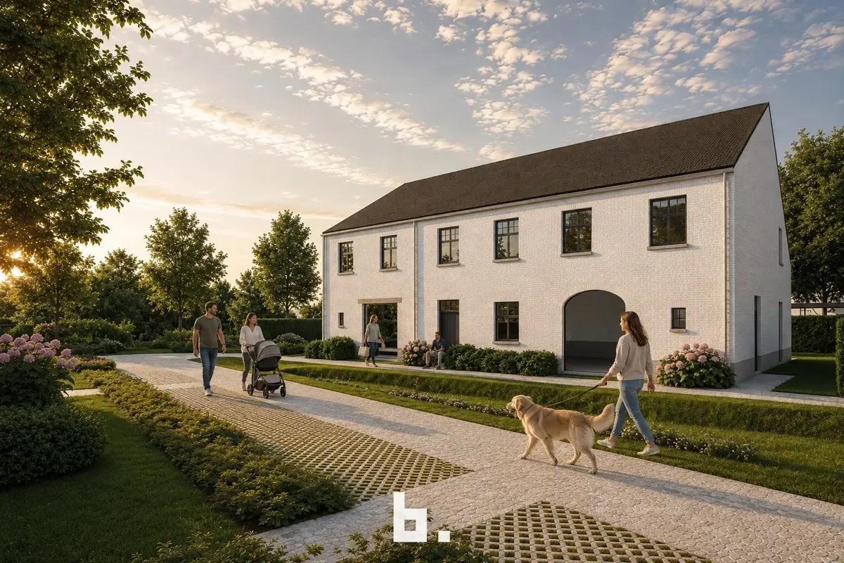 Kleinschalige groene verkaveling met 13 eigentijdse woningen - Koolkerke