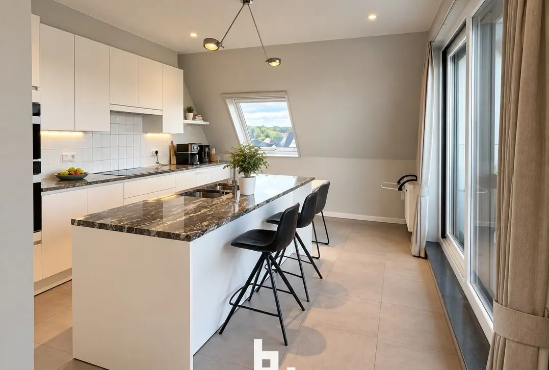 Schitterend gelegen stijlvol appartement met 2 unieke terrassen - Beernem