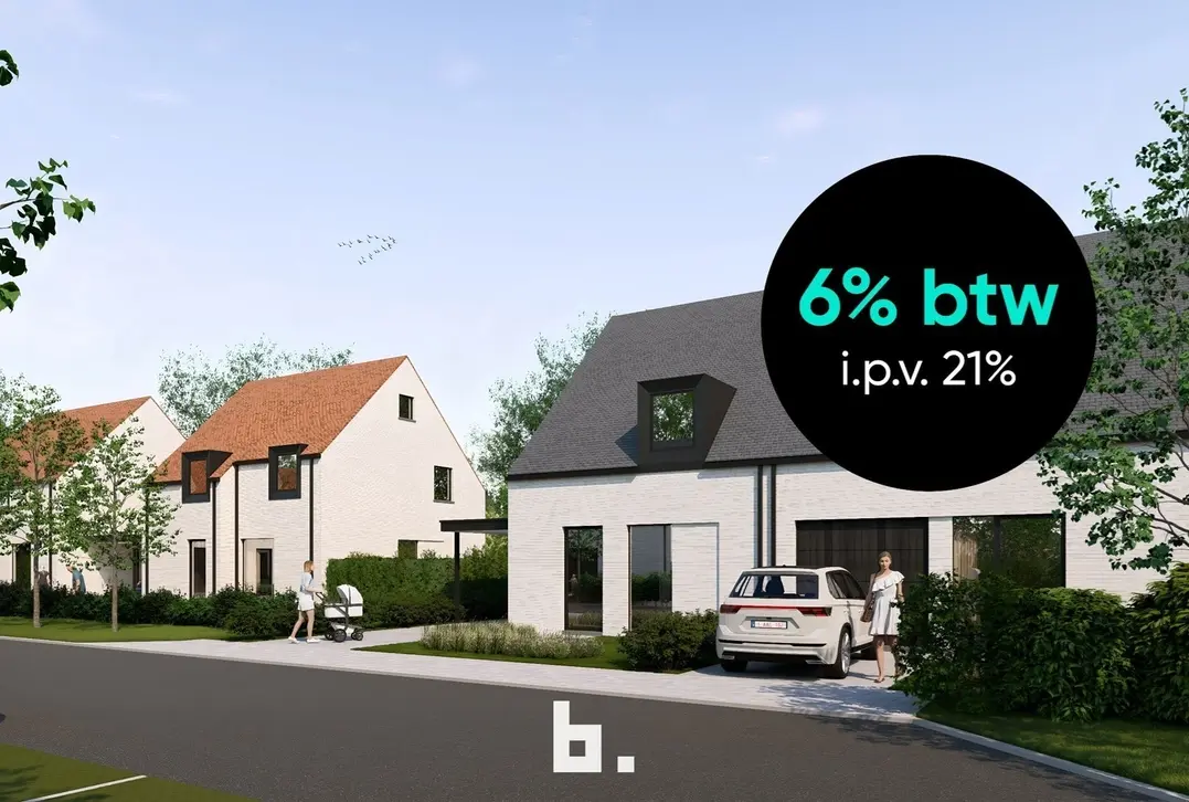 Nieuwbouw villa op zuid-west georiënteerd perceel - Jabbeke