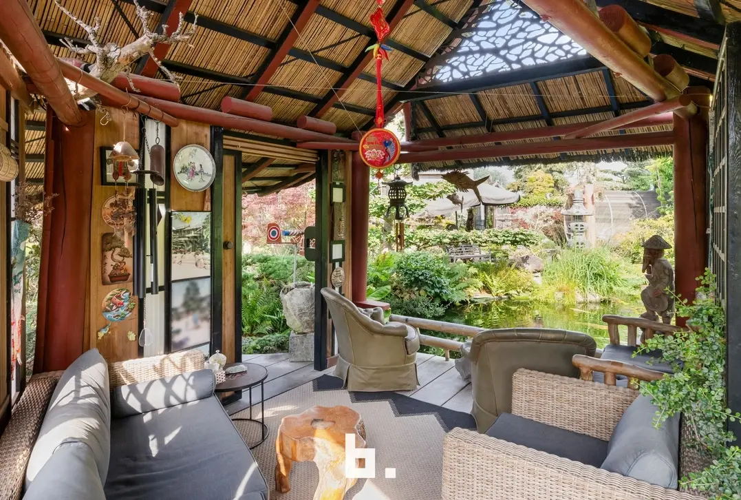 Brugsesteenweg 386, 8520 Kuurne villa te koop in kuurne, unieke tuin, japanse tuin kuurne