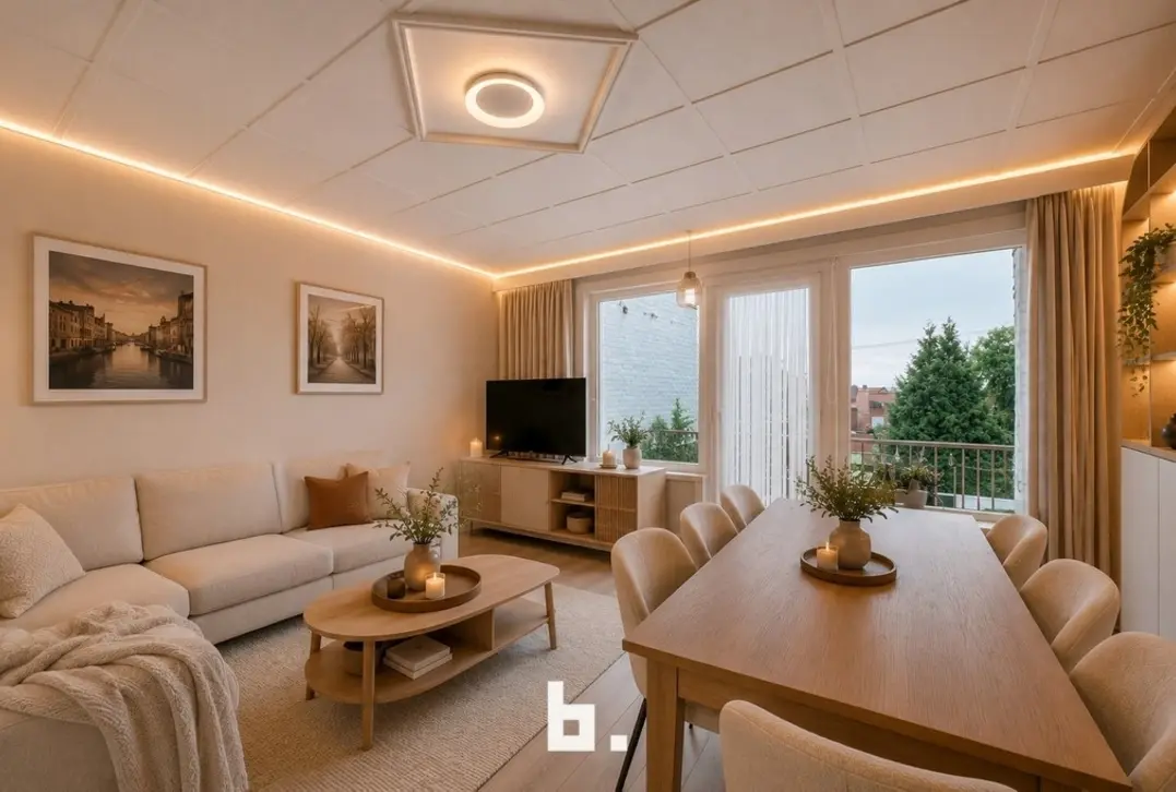 Ruim duplexappartement met 2 slaapkamers, garage en zonnig zuidgericht terras - Roeselare