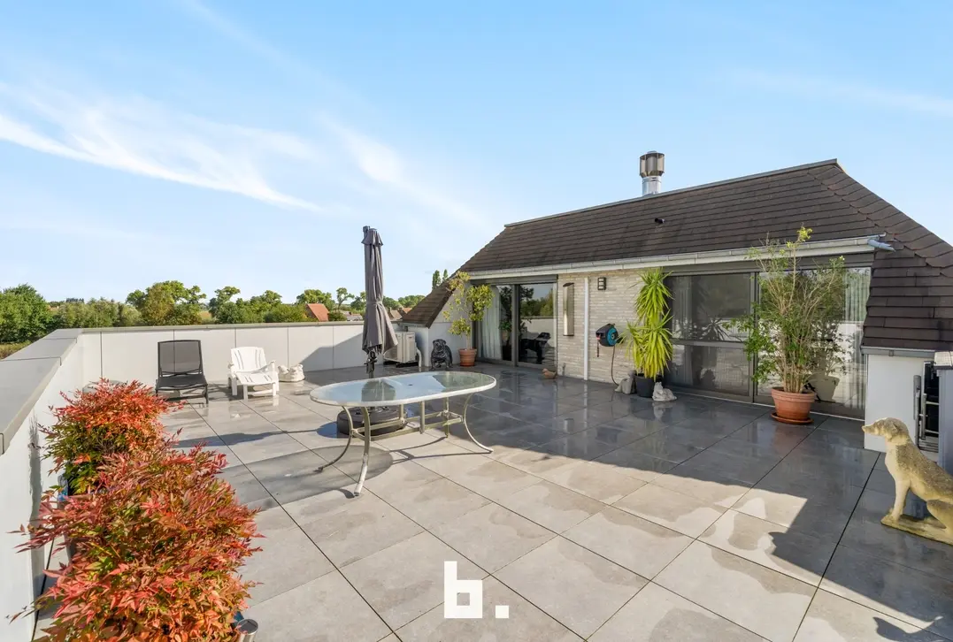 Schitterend gelegen stijlvol appartement met 2 unieke terrassen - Beernem