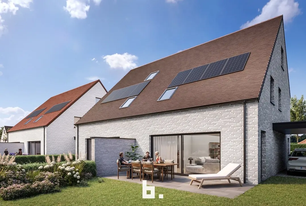 Halfopen nieuwbouwwoning in residentiële wijk - Jabbeke