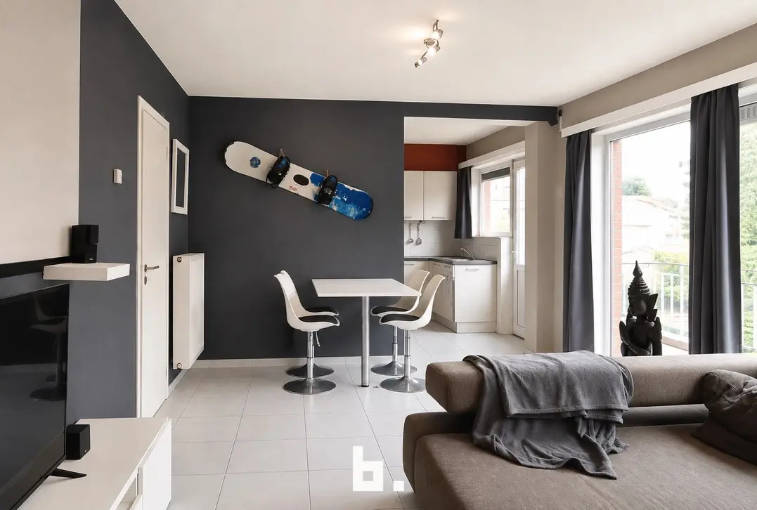 Te renoveren appartement met 2 slaapkamers, terras en zicht op het groen - Oostende