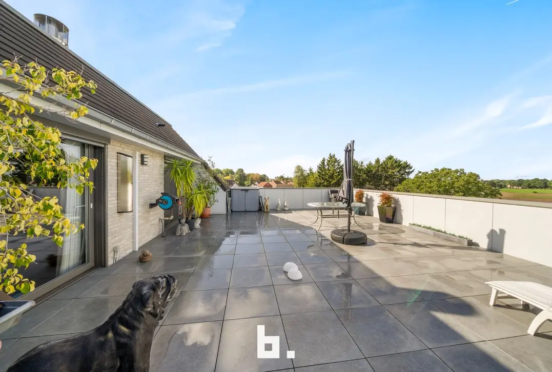 Schitterend gelegen stijlvol appartement met 2 unieke terrassen - Beernem