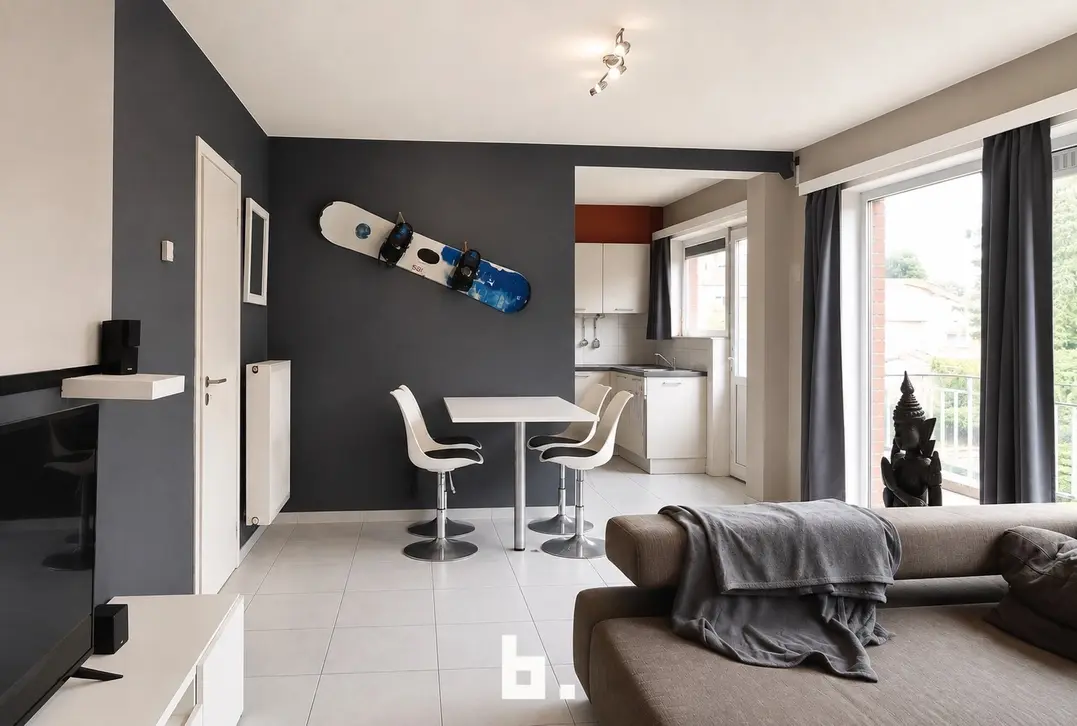 Te renoveren appartement met 2 slaapkamers, terras en zicht op het groen - Oostende