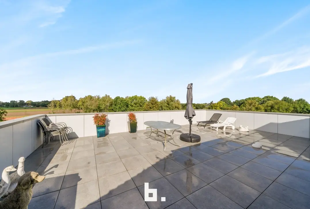 Schitterend gelegen stijlvol appartement met 2 unieke terrassen - Beernem