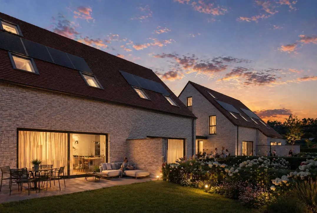 Halfopen nieuwbouwwoning in residentiële wijk - Varsenare