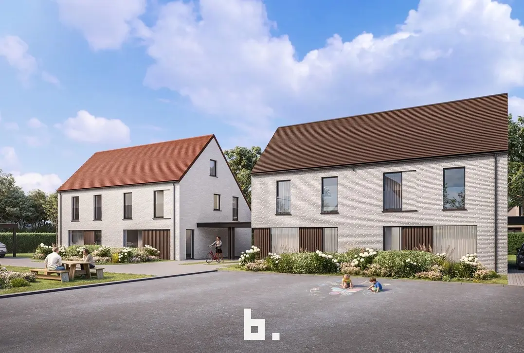 Halfopen nieuwbouwwoning in residentiële wijk - Jabbeke