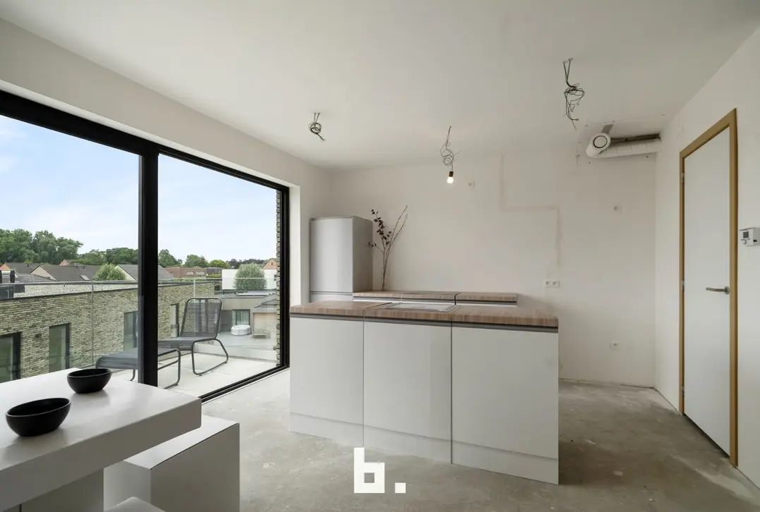 Lichtrijk 1-slaapkamer appartement met groot zonnig terras - Beveren