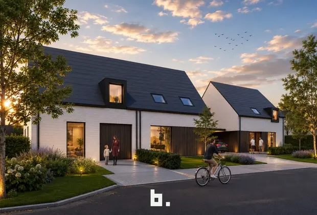 Halfopen nieuwbouwwoning in residentiële wijk - Jabbeke
