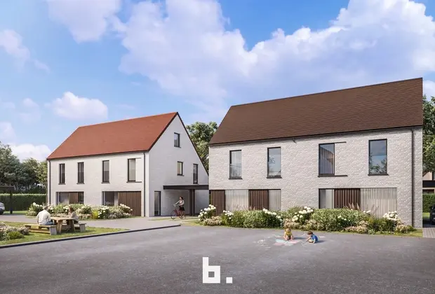 Halfopen nieuwbouwwoning in residentiële wijk - Jabbeke