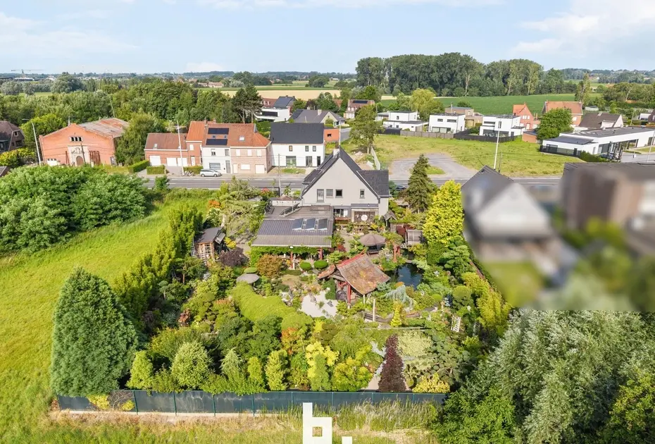 Brugsesteenweg 386, 8520 Kuurne villa te koop in kuurne, unieke tuin, japanse tuin kuurne